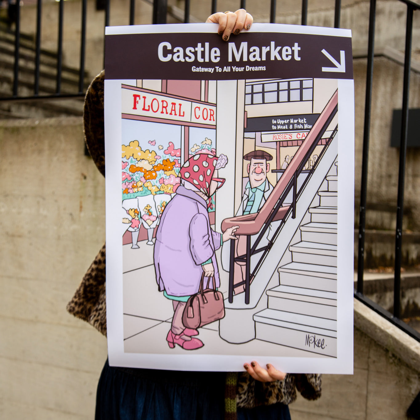 Castle Market Tourist Poster
