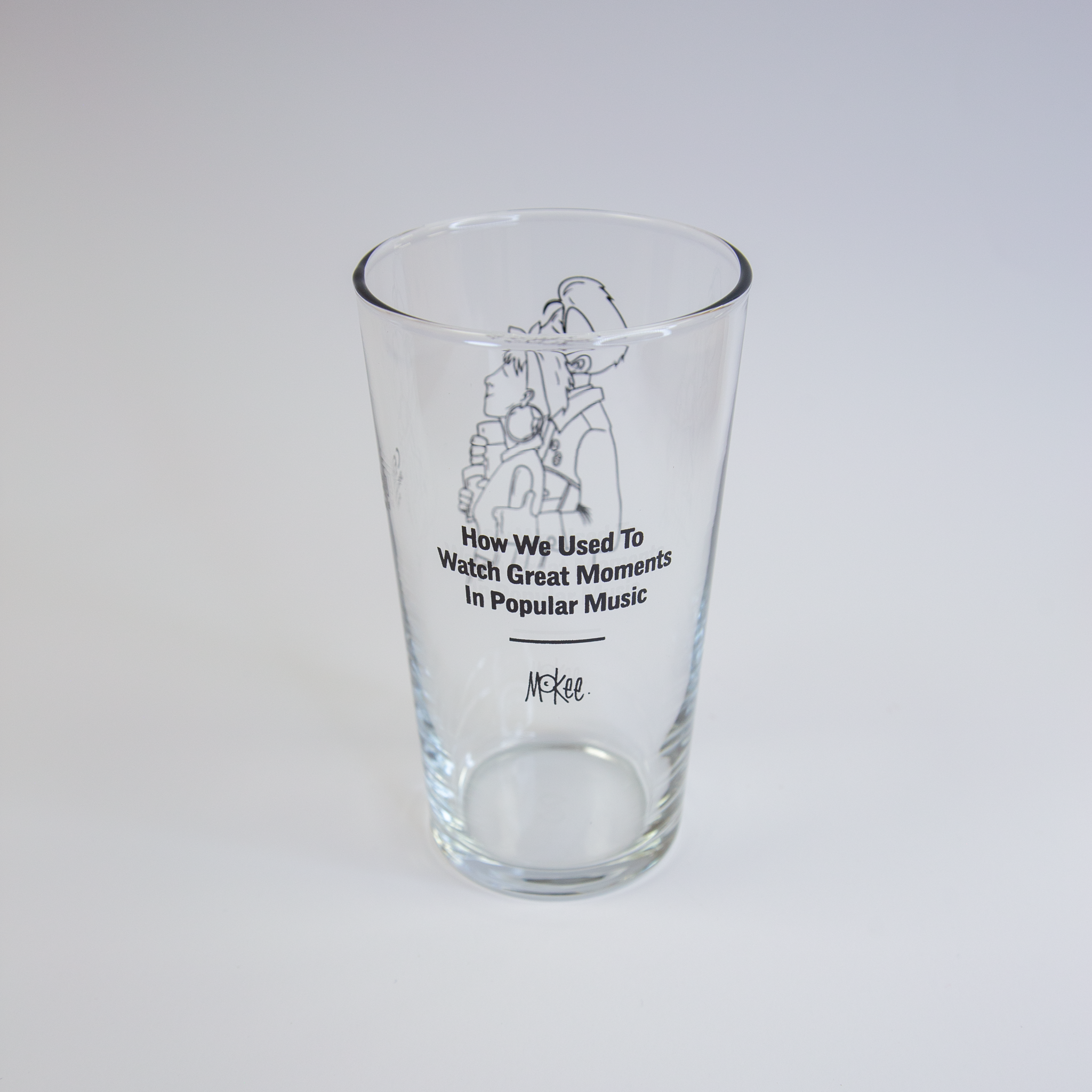 How We Used To Watch Great Moments In Popular Music - Pint Glass