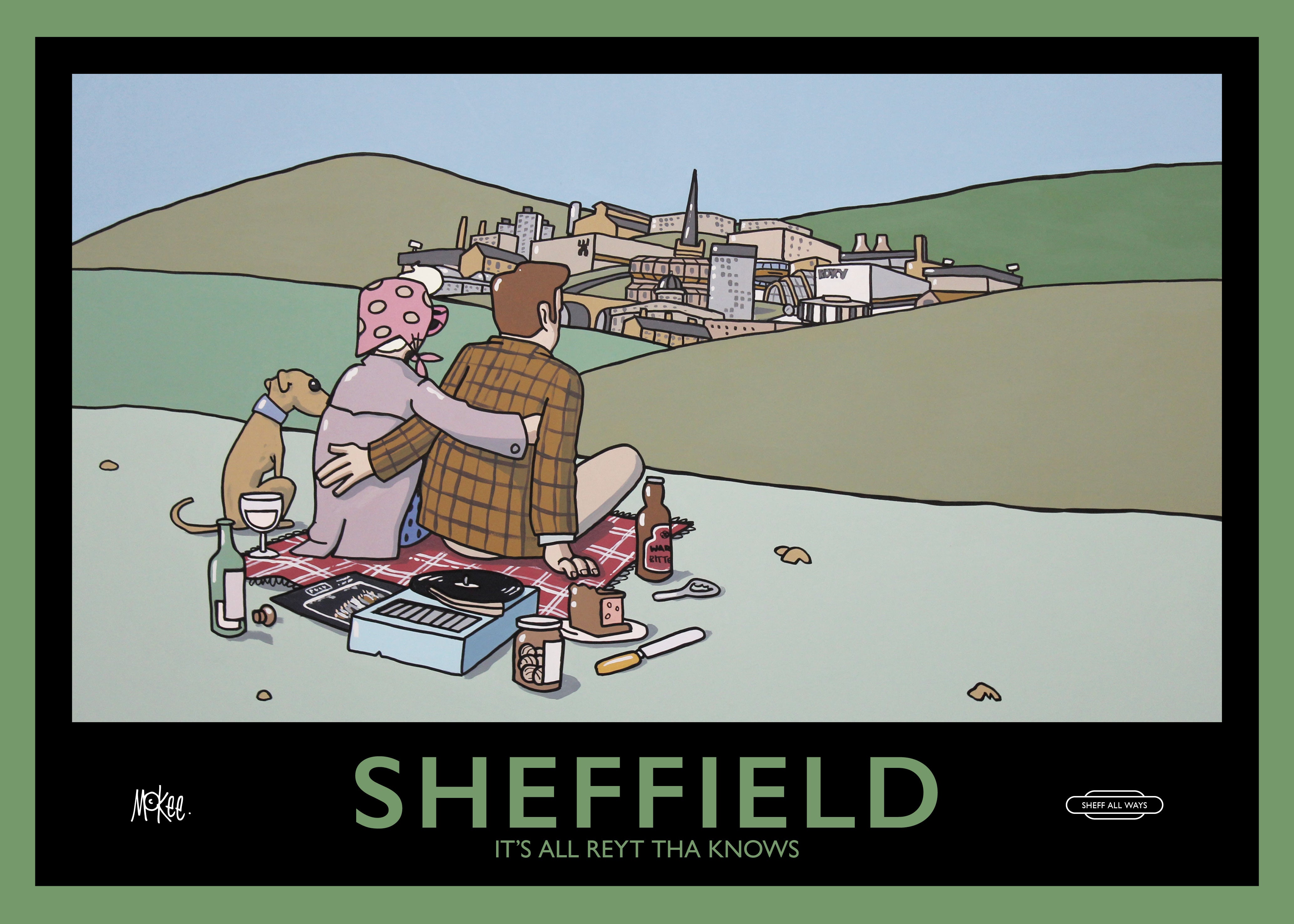 Sheff All Ways - Tourist Poster