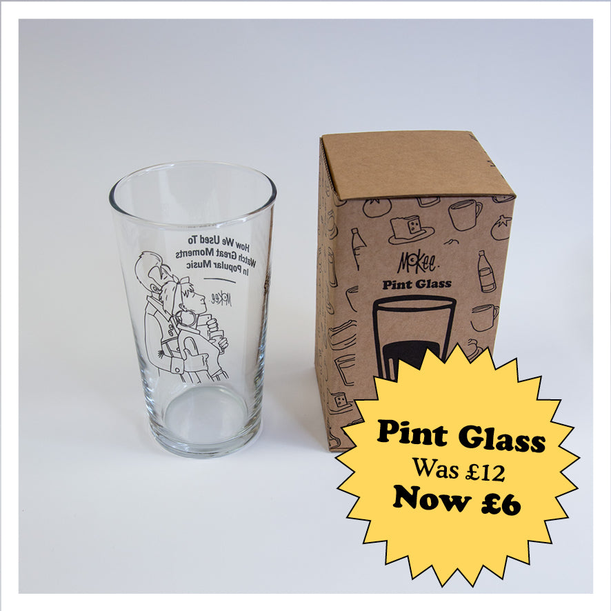 How We Used To Watch Great Moments In Popular Music - Pint Glass
