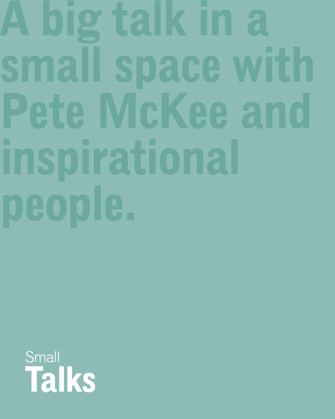 Small Talks with Pete McKee - Warp Film CEO Mark Herbert