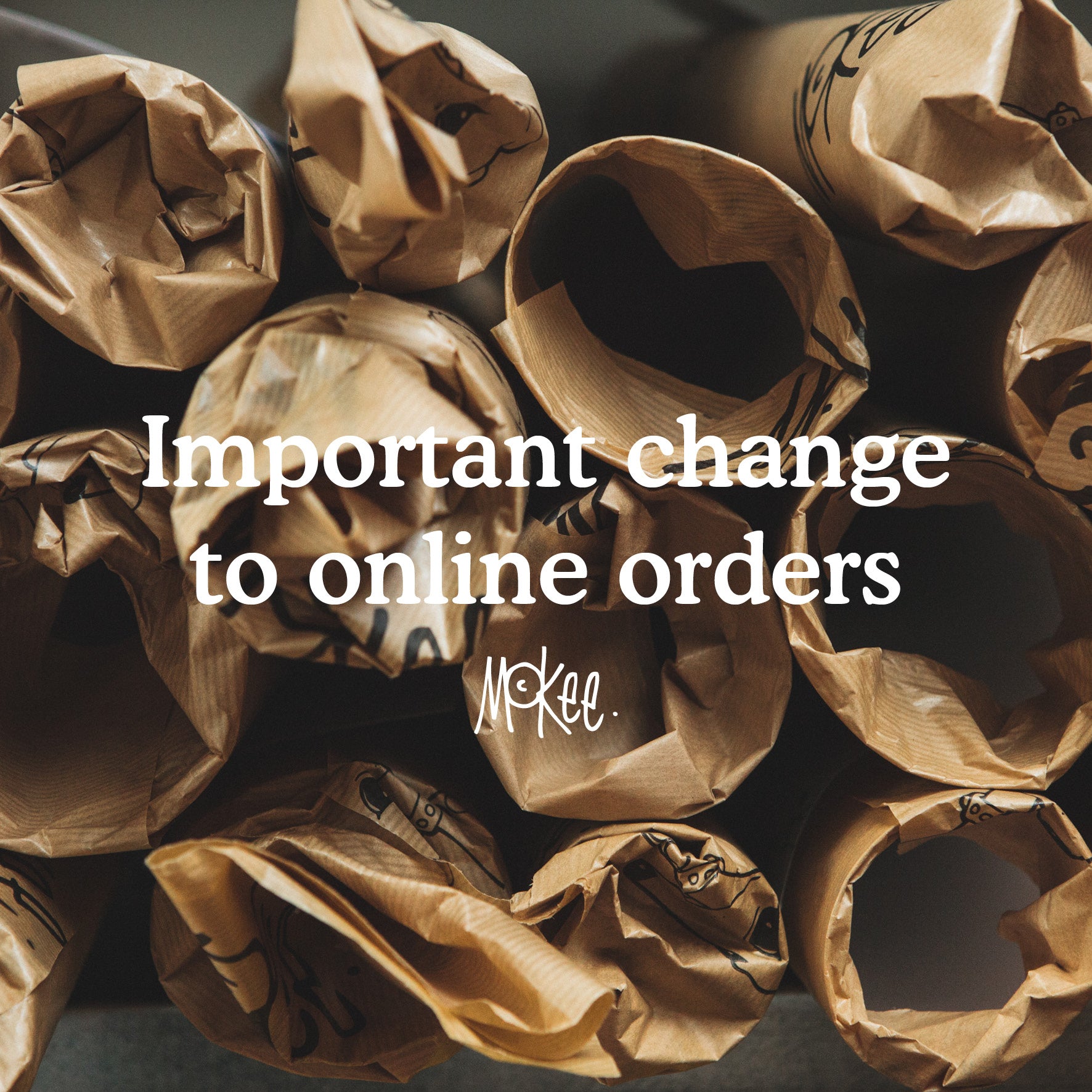 Important Change to Online Orders