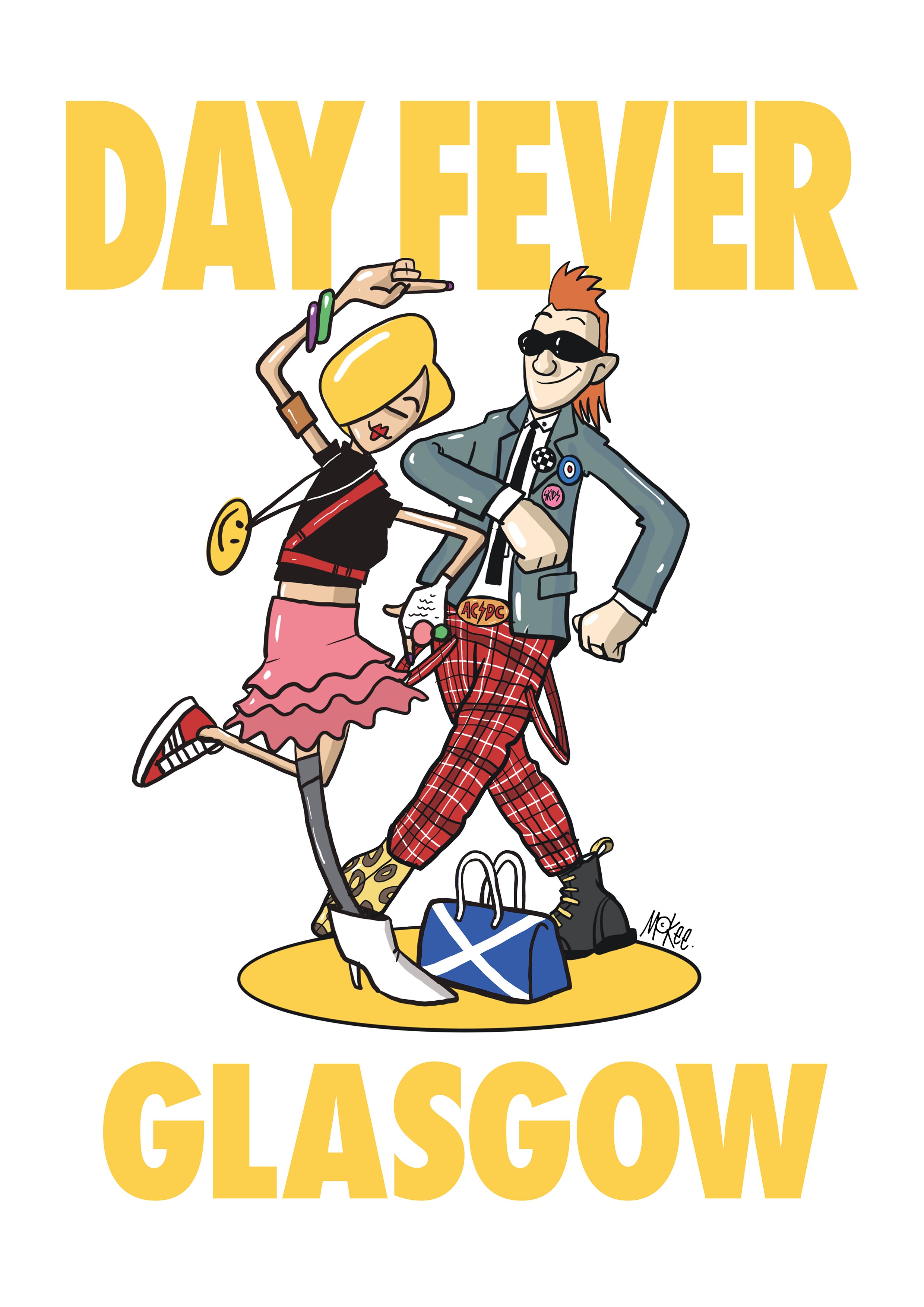 Day Fever Poster - Glasgow