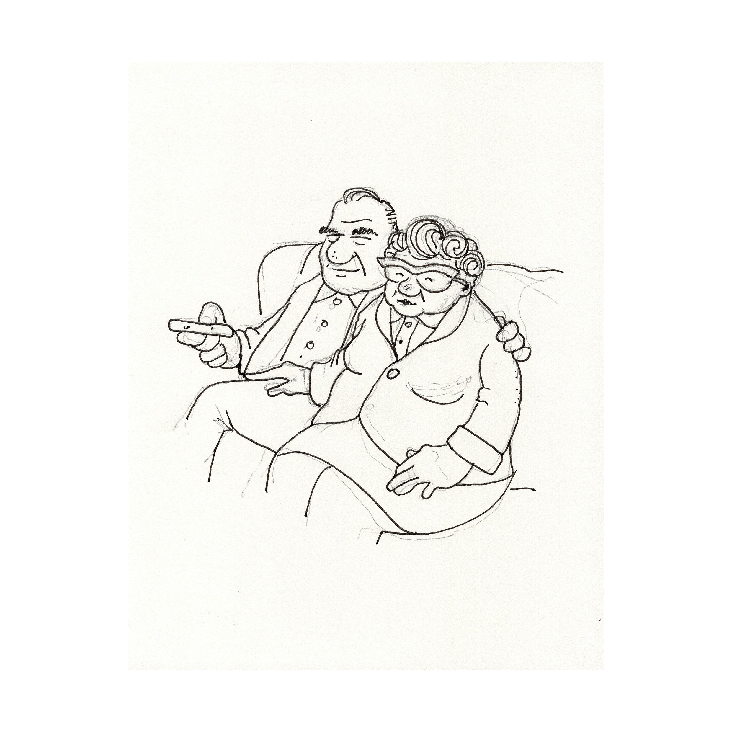 Frank and Joy - Original Sketch
