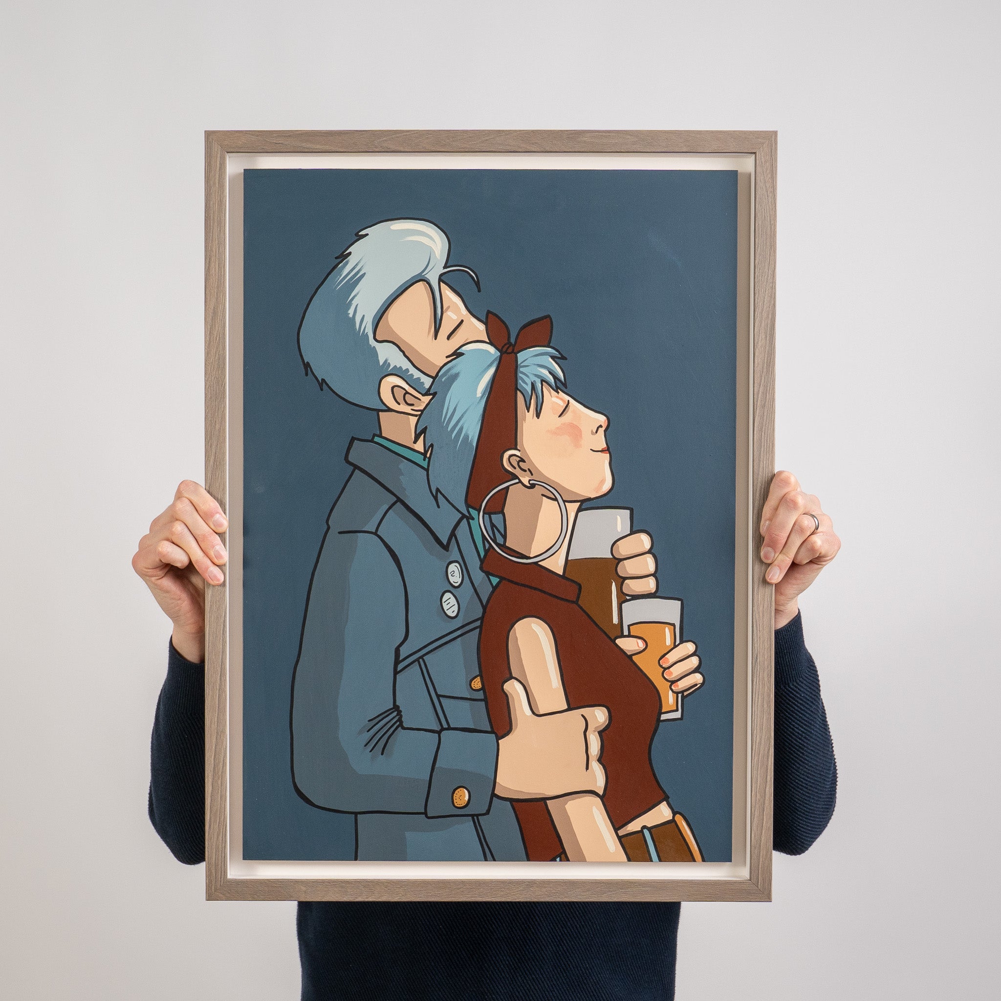 How We Used To Watch Great Moments In Popular Music - Original Painting