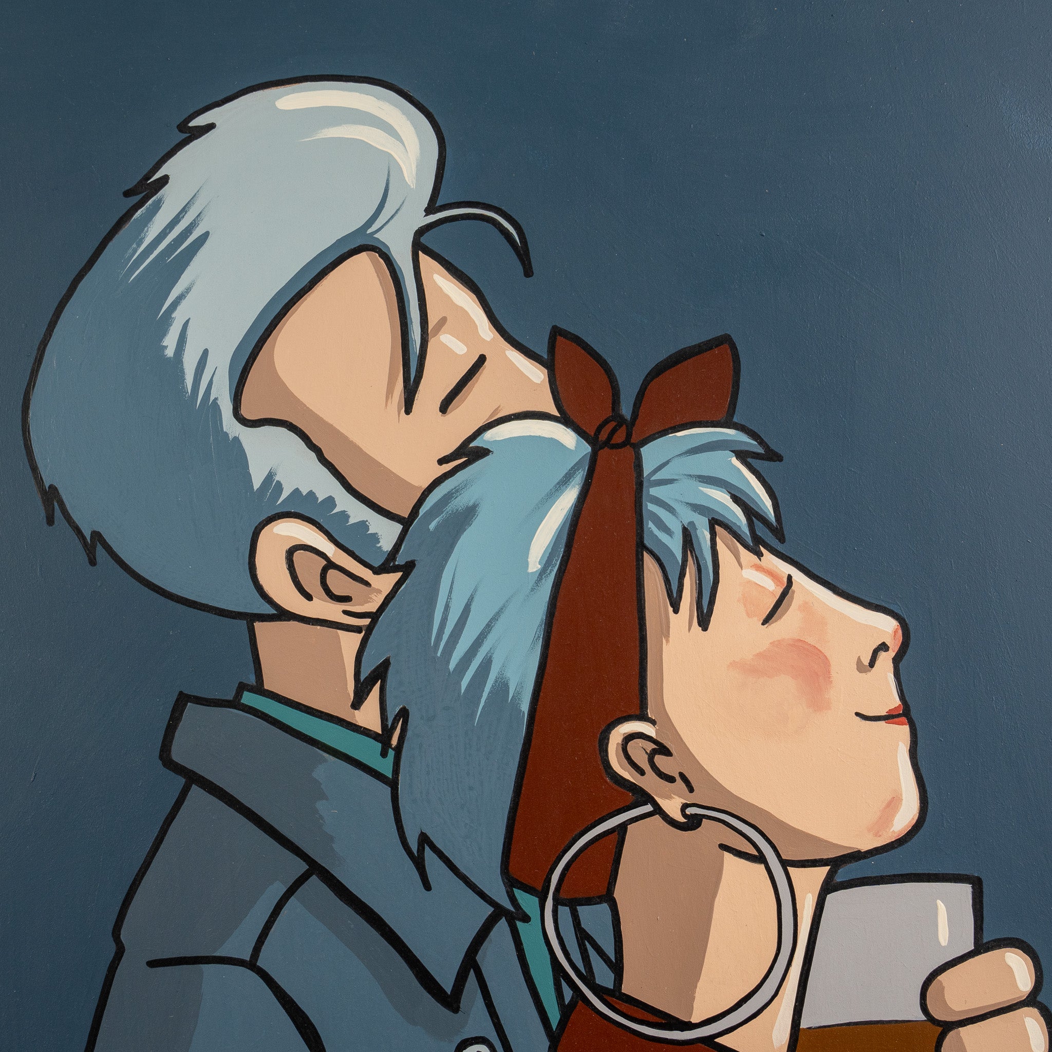 How We Used To Watch Great Moments In Popular Music - Original Painting