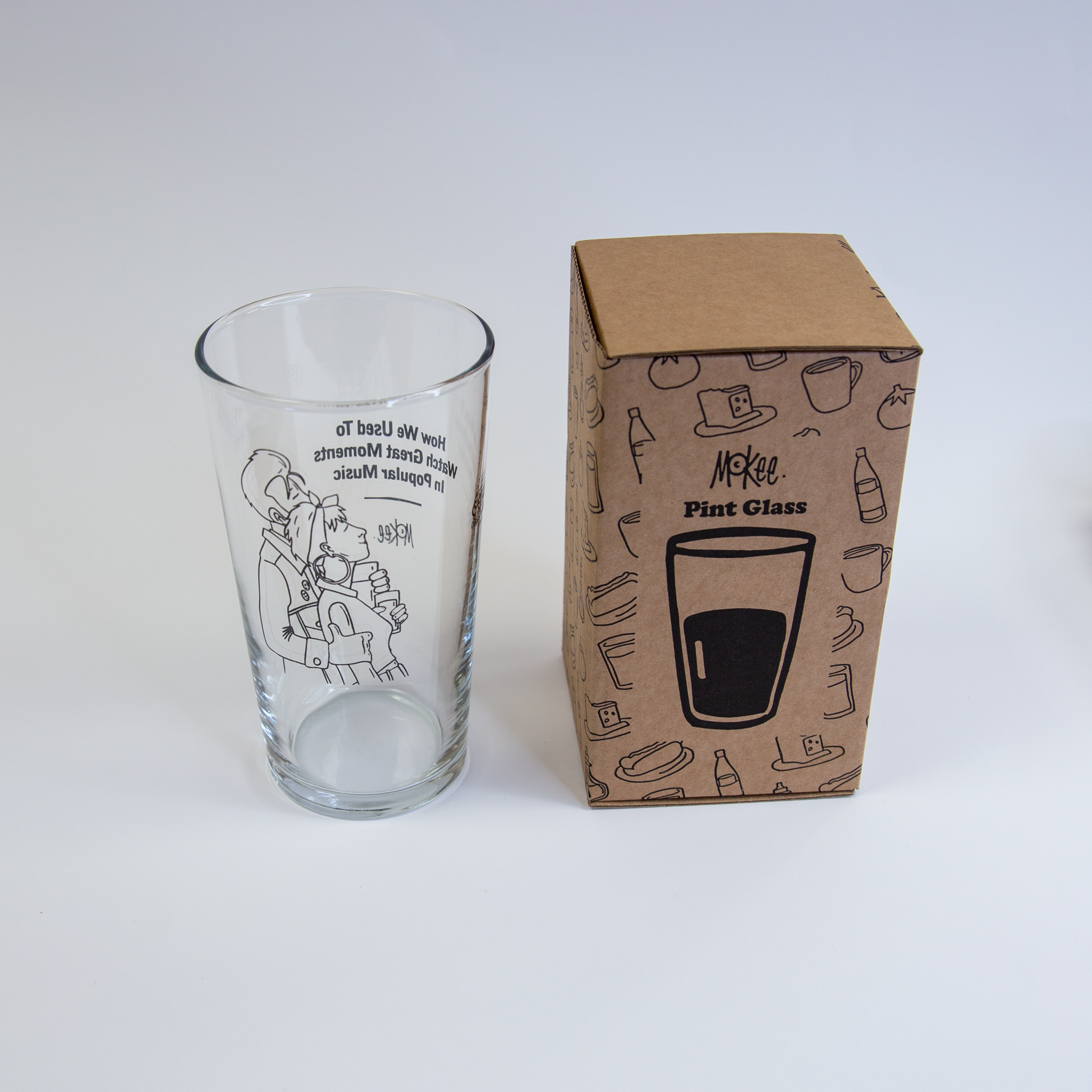 How We Used To Watch Great Moments In Popular Music - Pint Glass